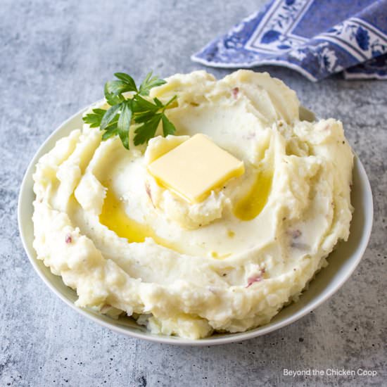 Mashed Red Potatoes - Recipe photo by BeyondtheCoop