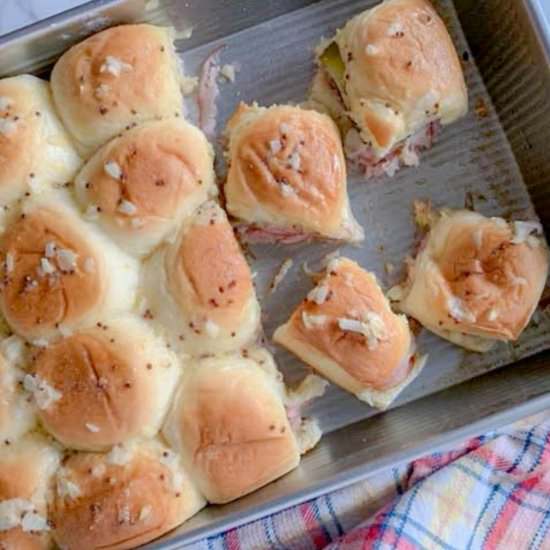 Kings Hawaiian Ham & Cheese Sliders - Recipe photo by NotEntirelyAverage