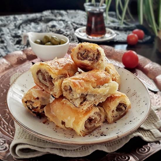 Turkish Minced Meat Filling Phyllo - Recipe photo by MyHomeDiaryinTurkey