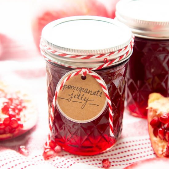 Pomegranate Jelly Recipe - Recipe photo by wholefully