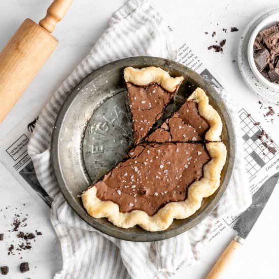 Chocolate Chess Pie - Recipe photo by grandbabycakes