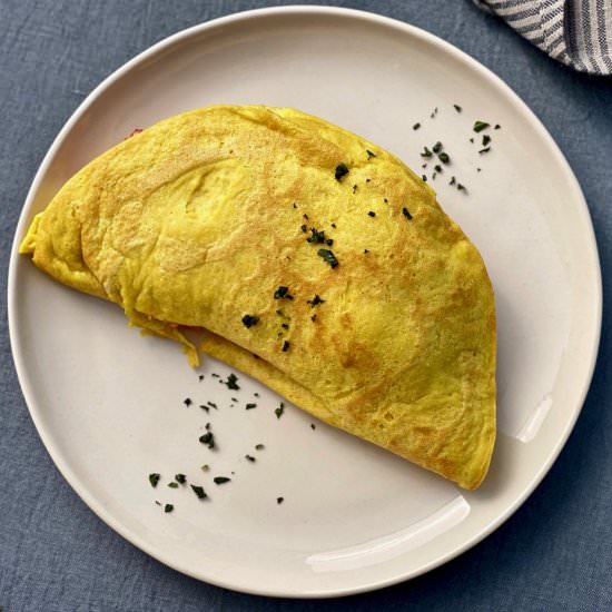 Omelette with Silken Tofu - Recipe photo by lavender_nina