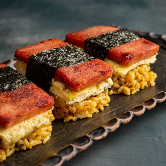 Spam pineapple fried rice musubi - Recipe photo by cherryonmysundae