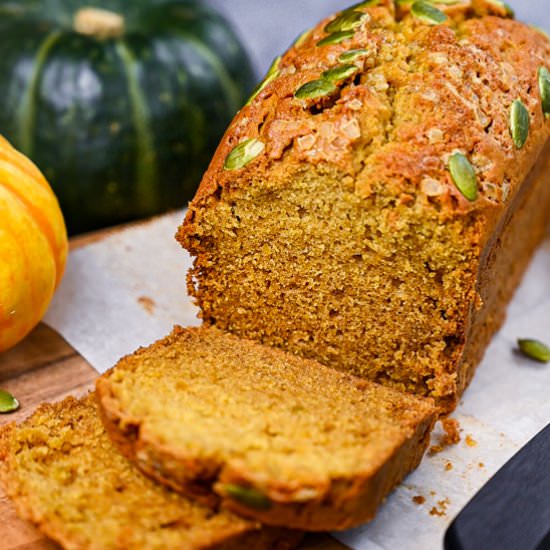 Fresh Kabocha Pumpkin Bread - Recipe photo by Sudachi Recipes