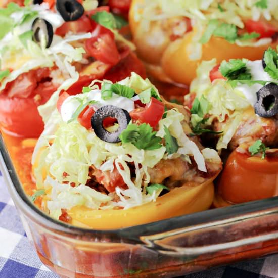 Taco Stuffed Peppers - Recipe photo by ReneesKitchenAdventures