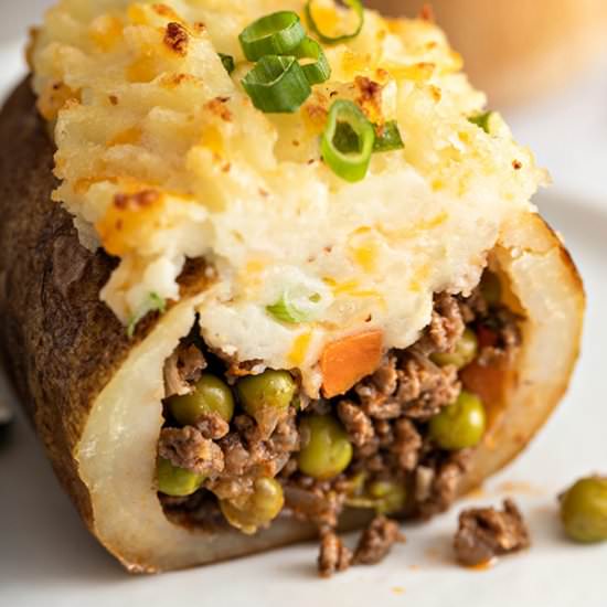 Shepherd’s Pie Twice Baked Potatoes - Recipe photo by bellyfull