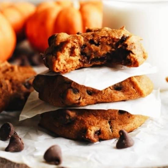 PUMPKIN CHOCOLATE CHIP COOKIES - Recipe photo by grabthemangos