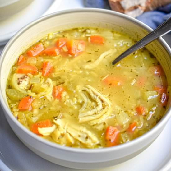 Instant Pot Chicken and Rice Soup - Recipe photo by Lynnswayoflife