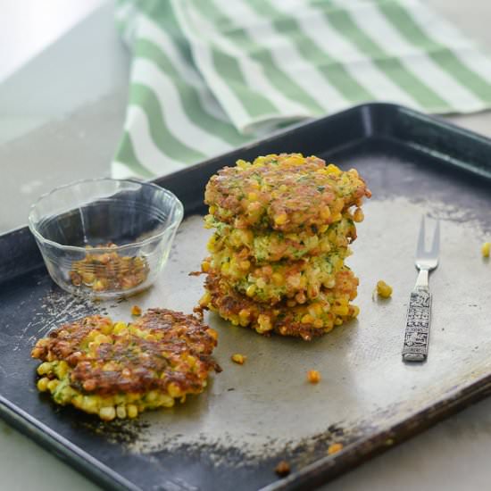 Zucchini Corn Fritrers - Recipe photo by Feed Your Soul