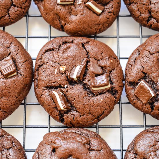 Double Chocolate Mint Cookies - Recipe photo by stressbaking
