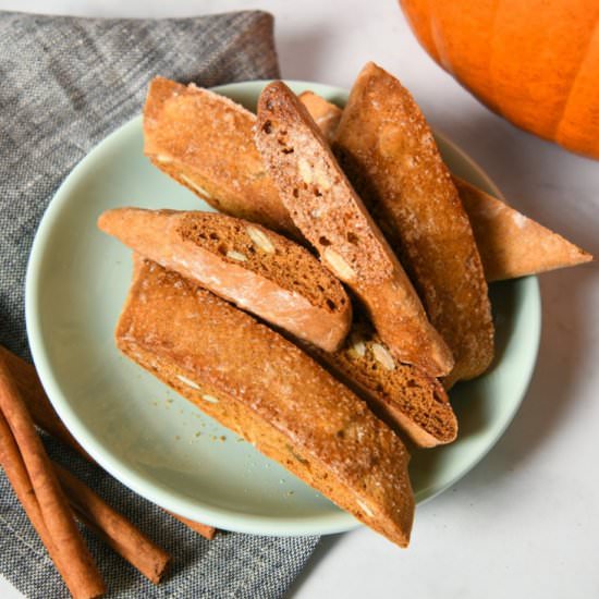 Pumpkin Spice Biscotti - Recipe photo by cookcraftcultivate