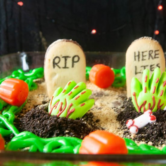 Spooky Graveyard Brownies - Recipe photo by SeasonedSprinkles
