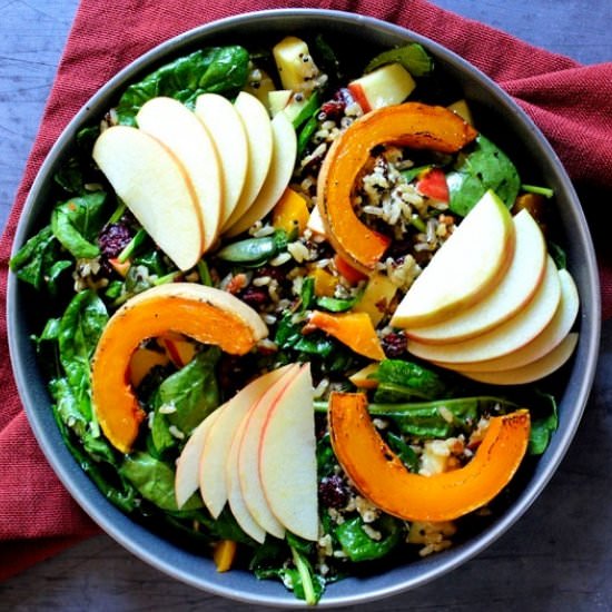 Harvest Salad With Honey Mustard - Recipe photo by joytothefood