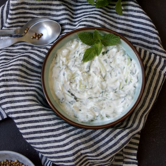Cucumber raita - Recipe photo by Travel and Food