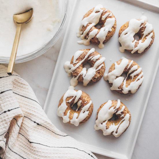 Keto Pumpkin Spice Donuts - Recipe photo by A Cultivated Living