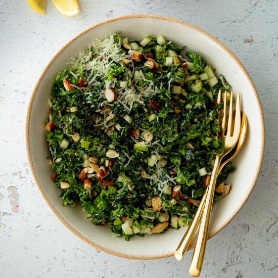 Kale Salad with Apples - Recipe photo by InquiringChef