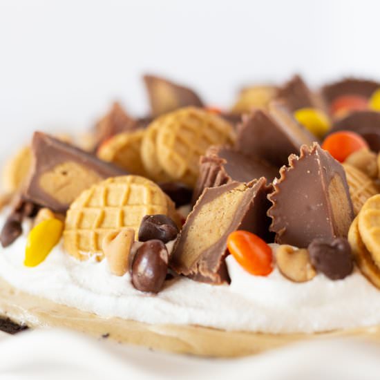 No Bake Peanut Butter Pie Recipe - Recipe photo by practicallyhomemade