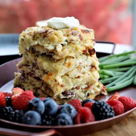 Potato Pancakes With Bacon & Gouda - Recipe photo by foodiechefteam