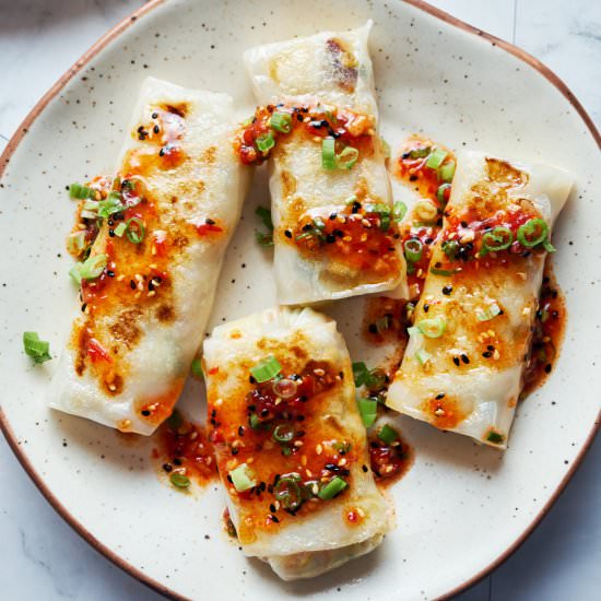 Vegan Rice Paper Tofu Dumplings - Recipe photo by Veganbell