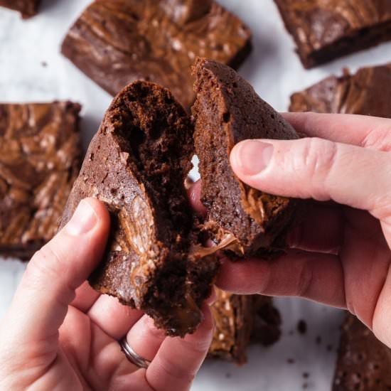 Fudgy Nutella Brownies - Recipe photo by cooking.with.carbs
