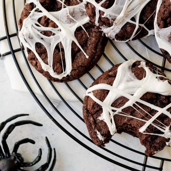 Spider Web Cookies - Recipe photo by themarblekitchen