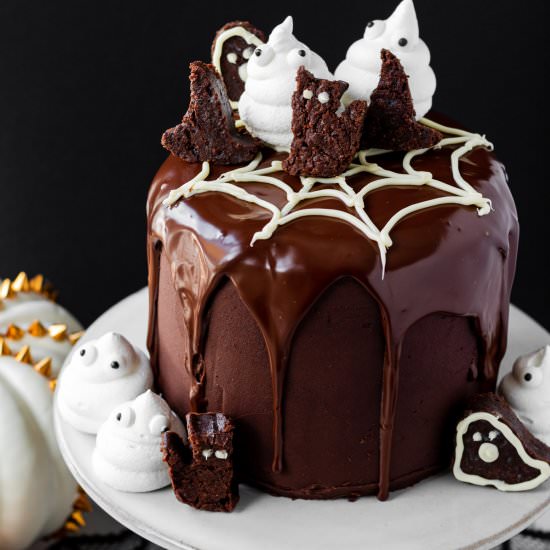 Chocolate Brownie Cake - Recipe photo by themarblekitchen