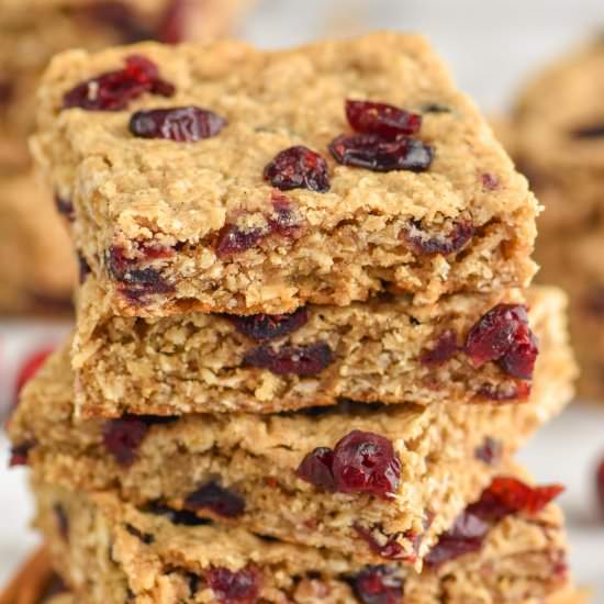 Cranberry Oatmeal Bars - Recipe photo by shakedrinkrepeat