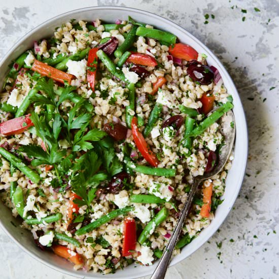 Mediterranean Barley Salad - Recipe photo by fromachefskitchen