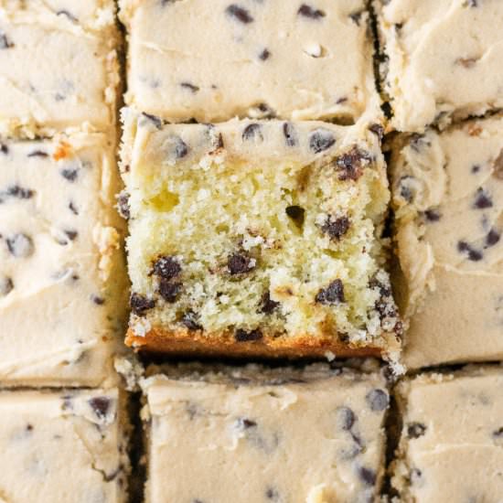 Chocolate Chip Sheet Cake - Recipe photo by gingersnapsbakingaffairs