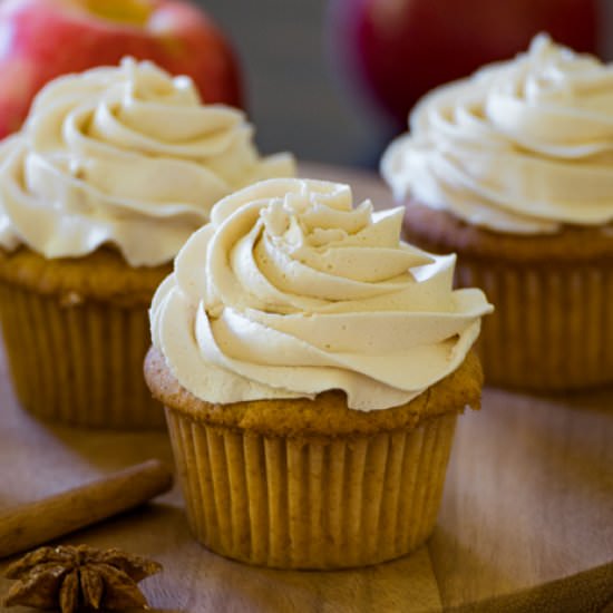 Apple Cider Cupcakes - Recipe photo by House of Elyn Ryn