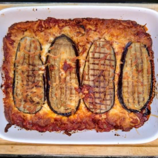 Aubergine Parmigiano - Recipe photo by robbishfood