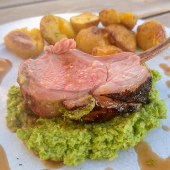 BBQ rack of lamb - Recipe photo by robbishfood