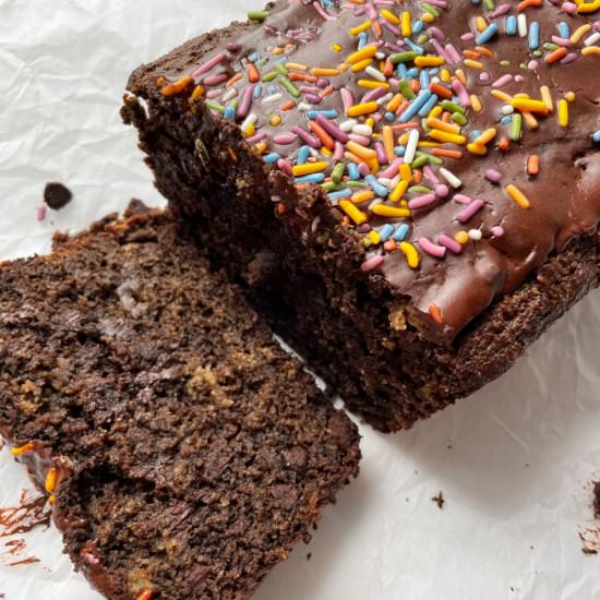 Gluten Free Chocolate Banana Bread - Recipe photo by frozen_bananas_