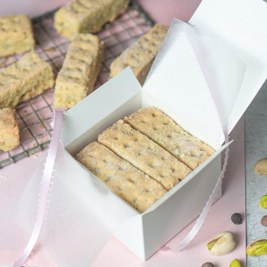 pistachio-allspice shortbread - Recipe photo by a zest for life