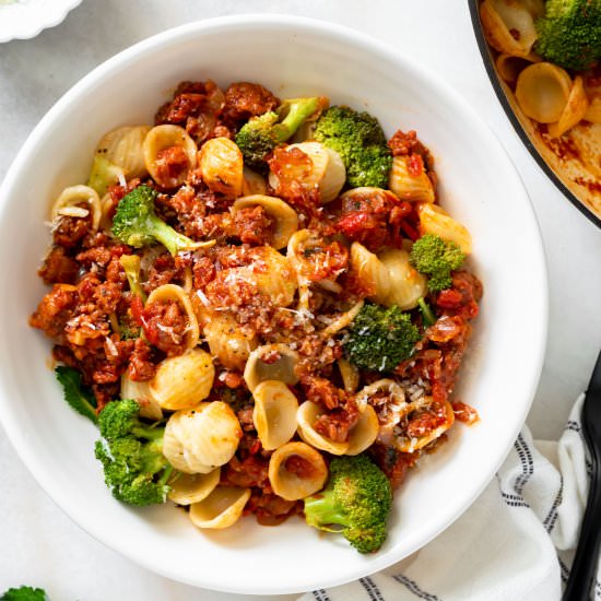 Sausage Broccoli Pasta - Recipe photo by ChefDeHome