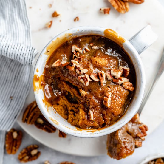 Sticky Toffee Pudding Mug Cake - Recipe photo by eatloveeat