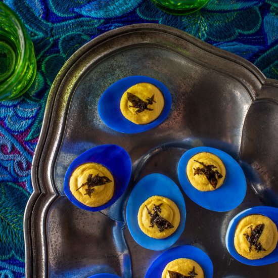 Halloween Witch Deviled Eggs - Recipe photo by primalwellnesscoach