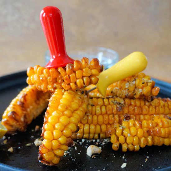 corn ribs with dukkah - Recipe photo by Cuisine Fiend