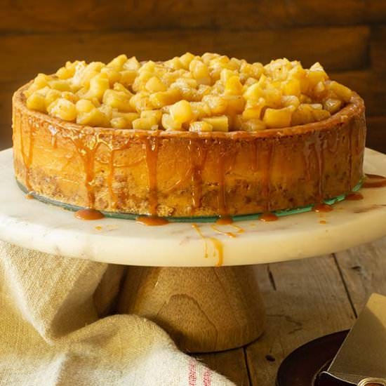 Salted Caramel Cheesecake - Recipe photo by tenpoundcakecompany