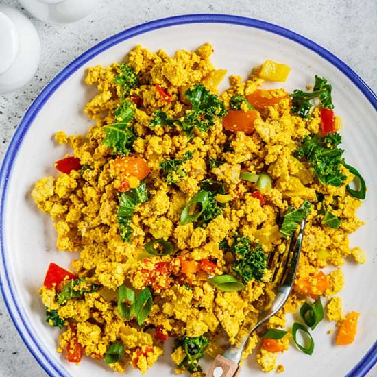 Tofu Scramble [Vegan Breakfast] - Recipe photo by theonlinegrill