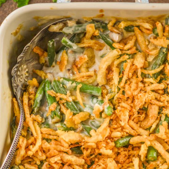 Green Bean Casserole - Recipe photo by shakedrinkrepeat