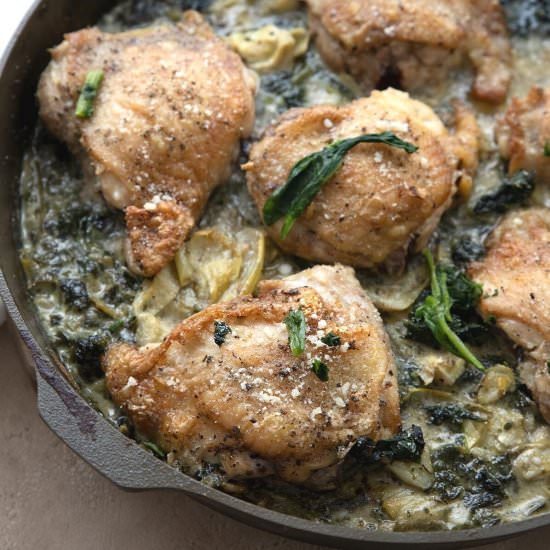 Easy Spinach Artichoke Chicken - Recipe photo by fooddreamer