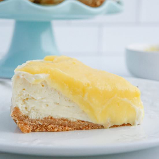 Instant Pot Lemon Curd Cheesecake - Recipe photo by amandascookin