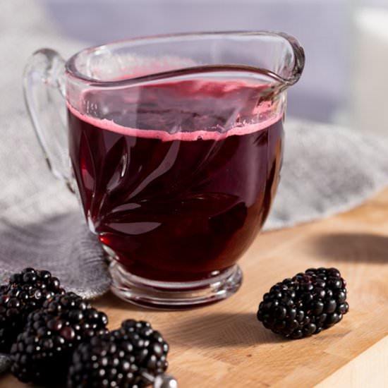 Blackberry Simple Syrup - Recipe photo by The Littlest Crumb