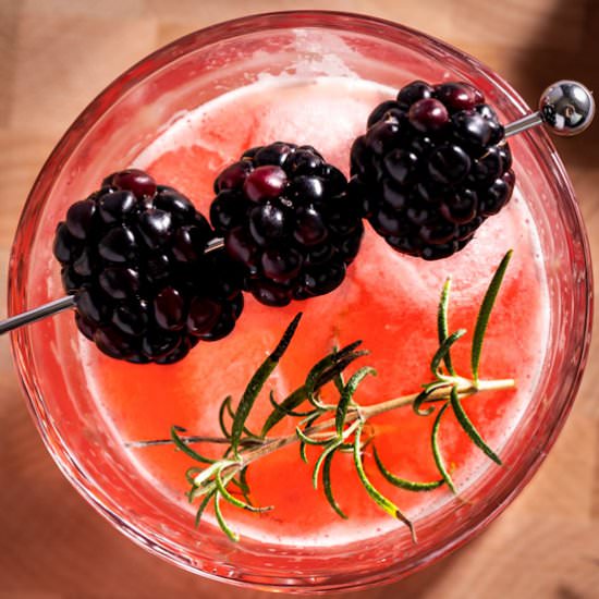 Blackberry Bourbon Smash - Recipe photo by The Littlest Crumb