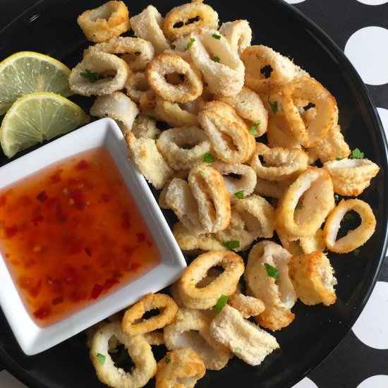Air Fryer Calamari (No Batter) - Recipe photo by summeryule.com