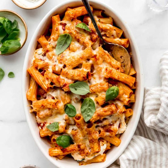 Vegetarian Baked Ziti - Recipe photo by choosingchia