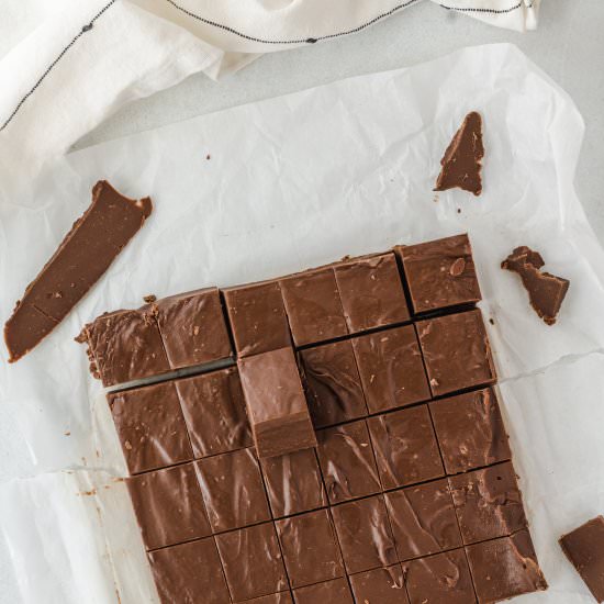 Three Ingredient Fudge - Recipe photo by FoodFolksandFun