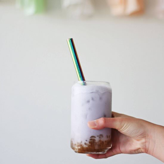 Taro Milk Tea - Recipe photo by deliciousnotgorg