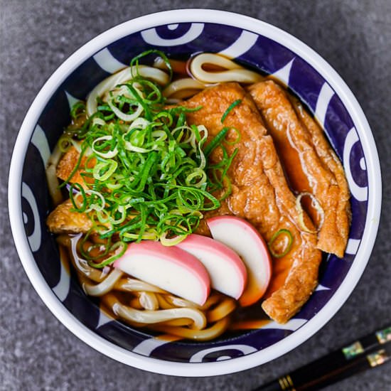 Japanese Kitsune Udon - Recipe photo by Sudachi Recipes